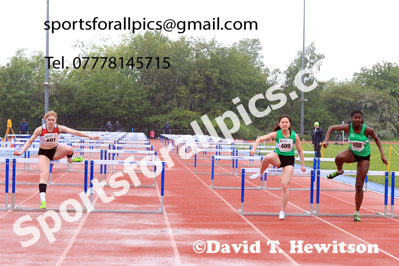 Hurdles, 2026 North Eastern Track and Field Champs, Shildon, County Durham. Photo: David T. Hewitson/Sports for All Pics